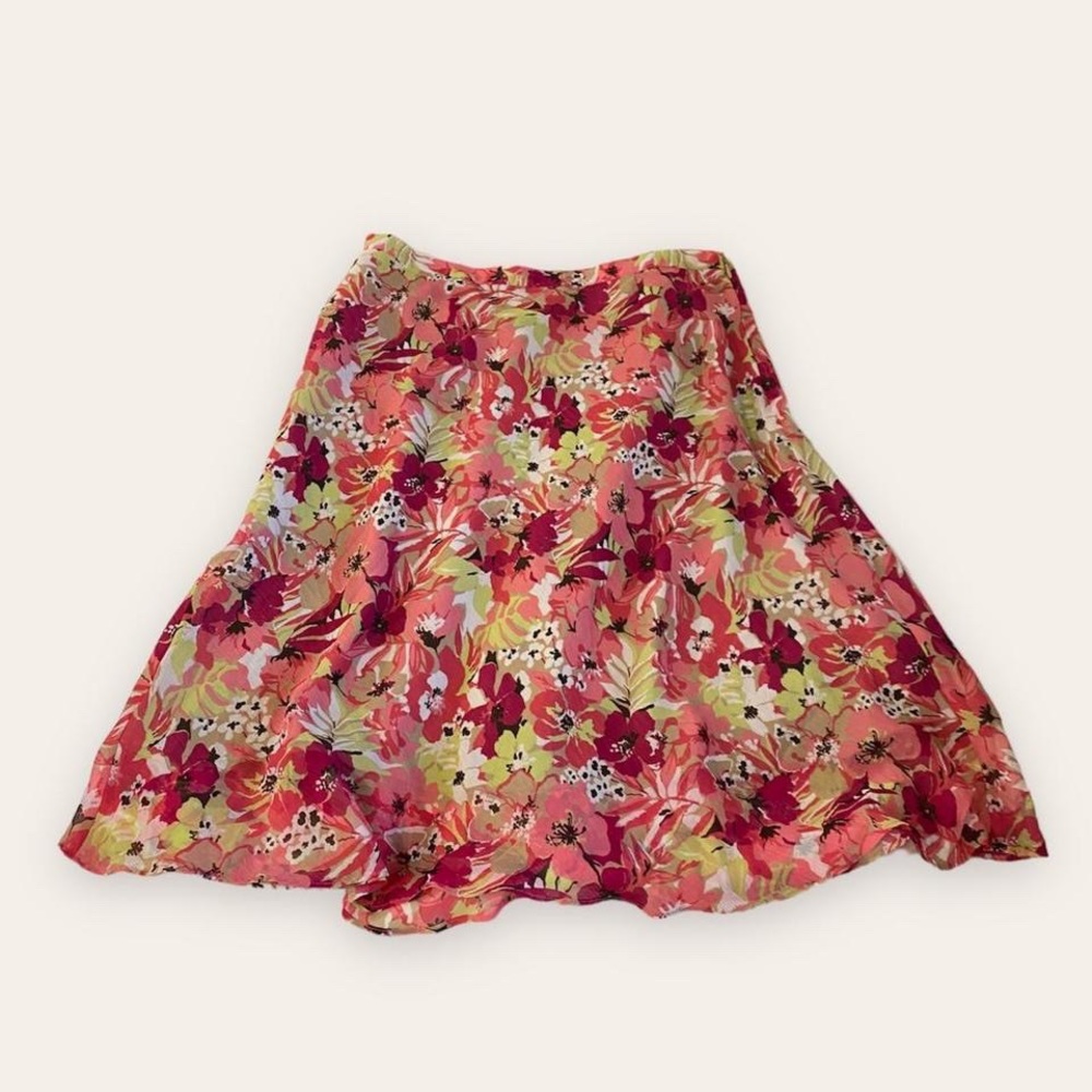 🍒🌺 Vintage y2k Floral Midi Skirt 🌺🍒